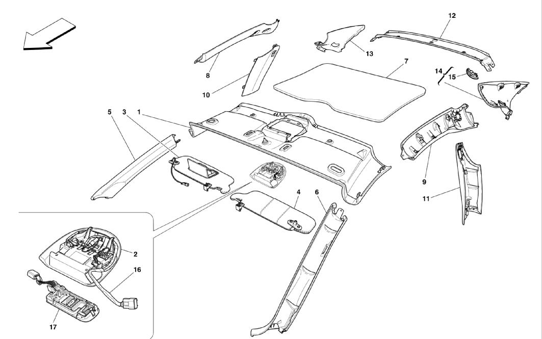 ROOF PANEL UPHOLSTERY AND ACCESSORIES