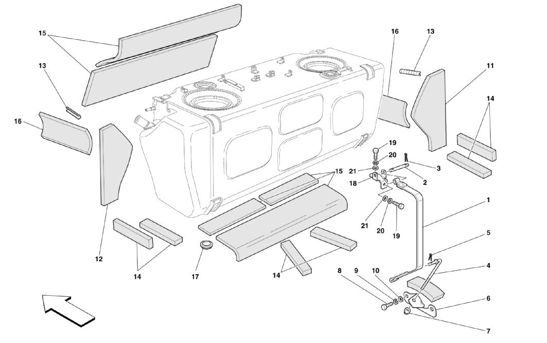 FUEL TANK -INSULATION AND PROTECTION