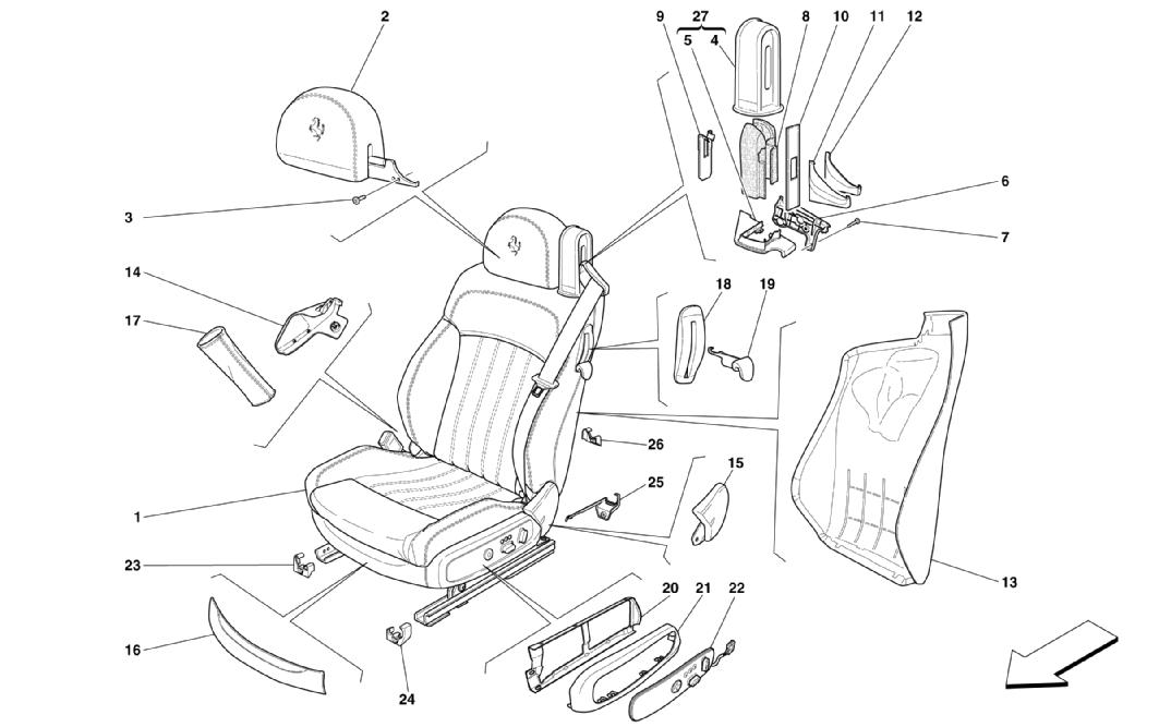 ELECTRICAL FRONT SEAT - COVERINGS AND ACCESSORIES