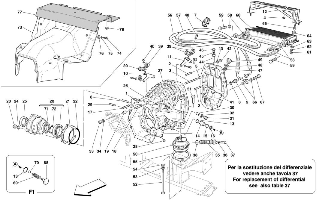 DIFFERENTIAL CARRIER AND CLUTCH COOLING RADIATOR