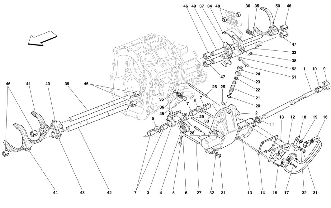 INSIDE GEARBOX CONTROLS -VALID FOR F1-