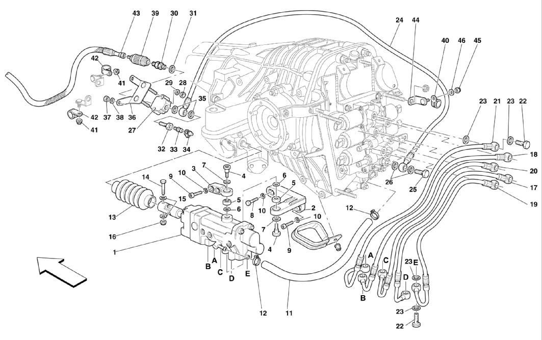 F1 CLUTCH HYDRAULIC CONTROL -VALID FOR F1-
