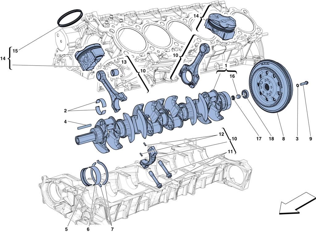 CRANKSHAFT – CONNECTING RODS AND PISTONS