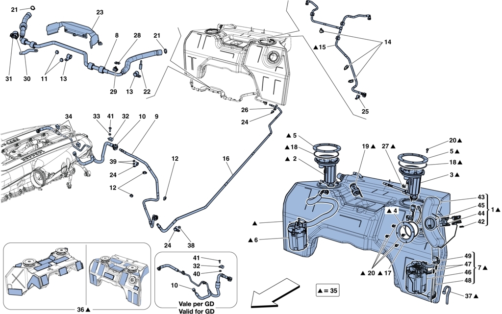FUEL TANK, PUMPS, AND PIPES