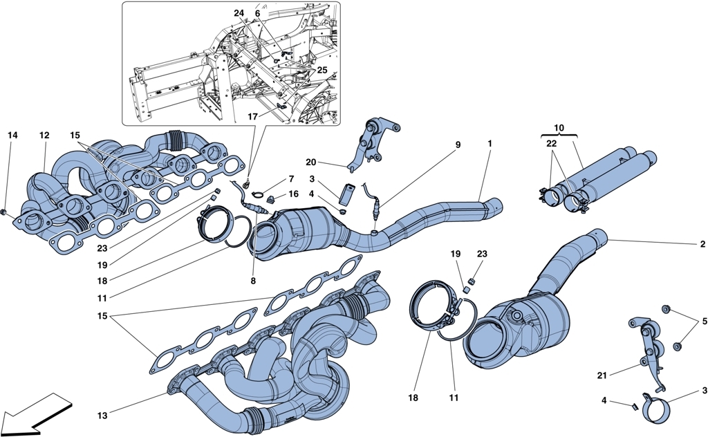 PRE-CATALYTIC AND PRIMARY CATALYTIC CONVERTERS