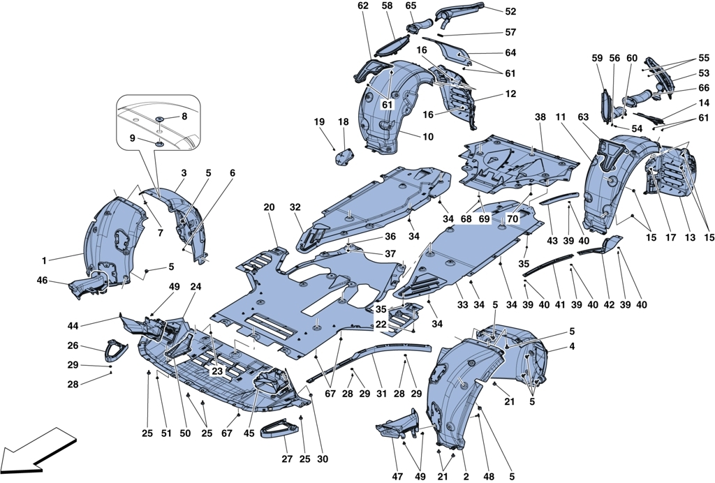 FLAT FLOORPAN AND WHEELHOUSES
