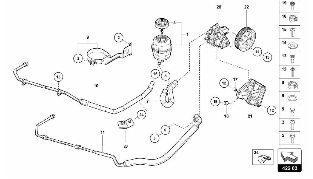 422.03.00-POWER STEERING - VANE PUMP