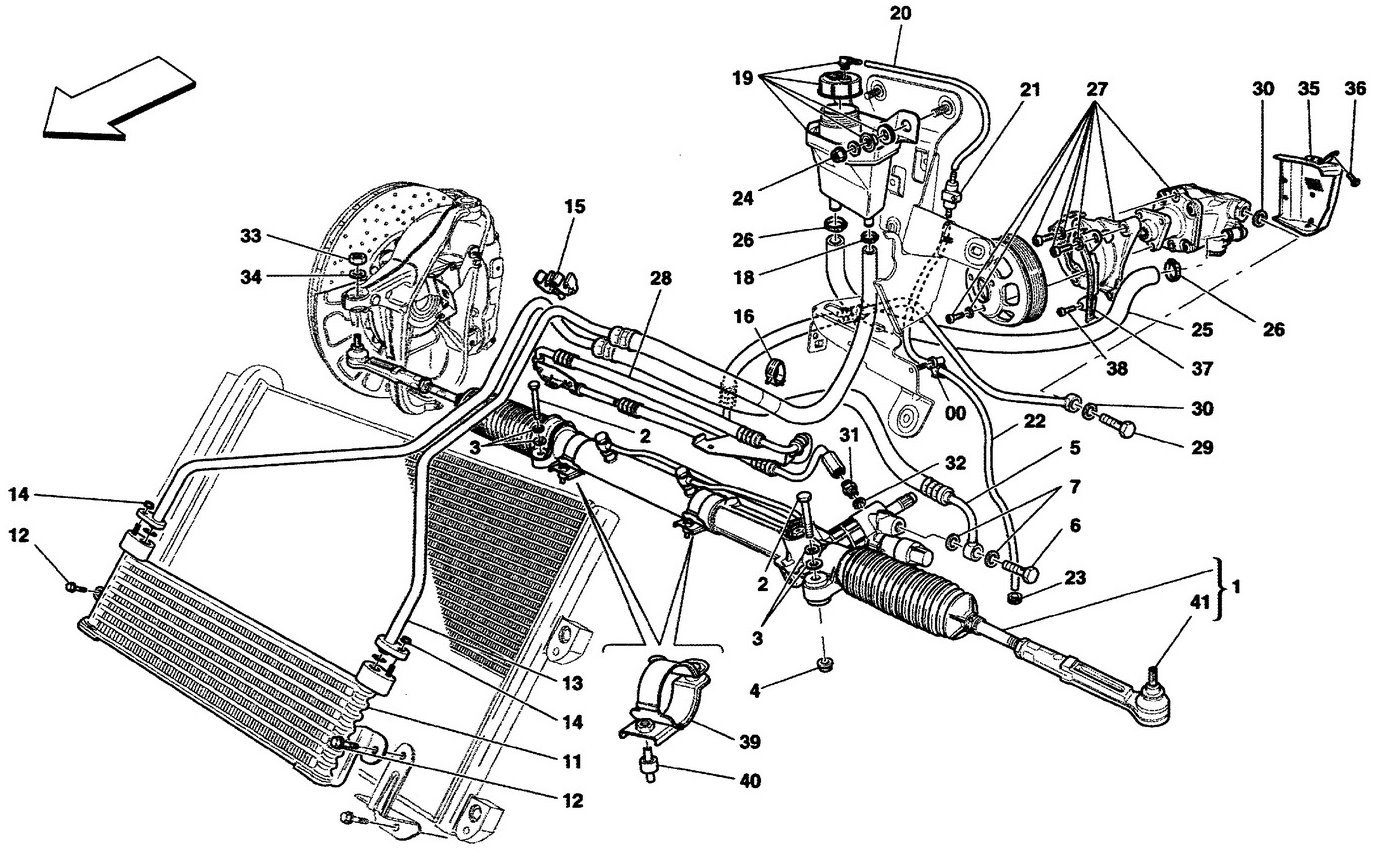 STEERING BOX AND HYDRAULIC STEERING PUMP