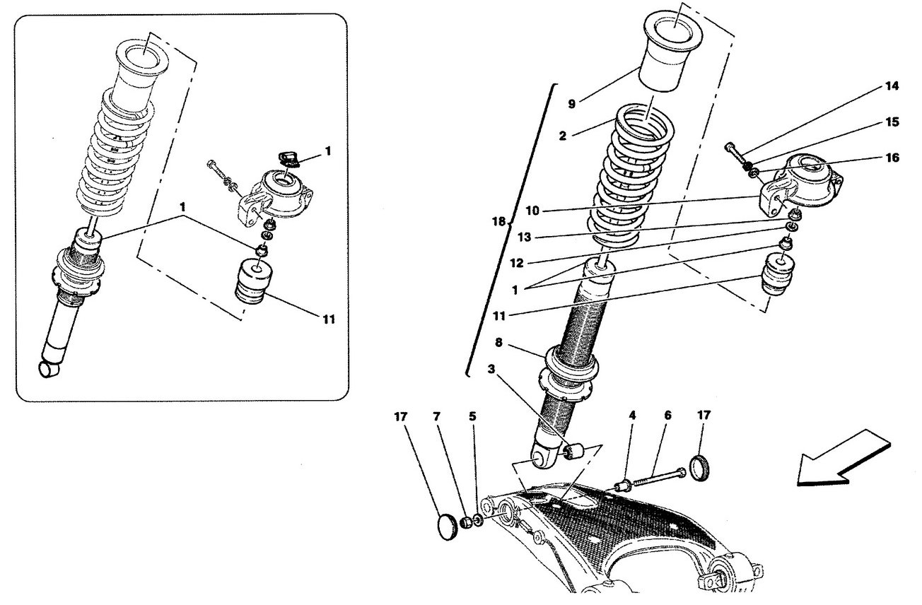 REAR SHOCK ABSORBER DEVICES