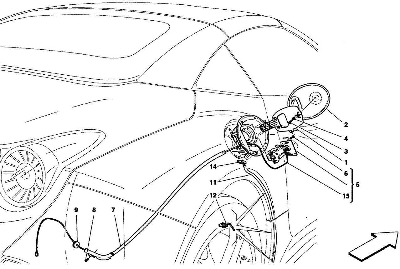 FUEL TANK DOOR AND CONTROLS