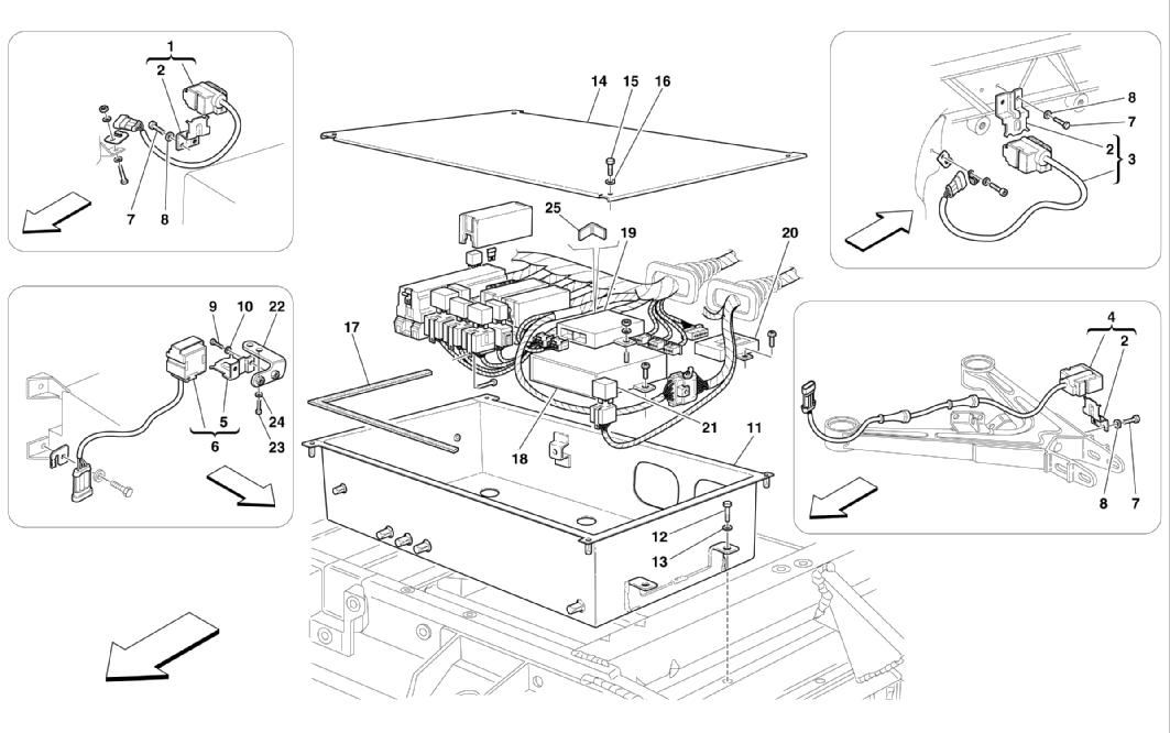 FRONT ELECTRICAL BOARDS AND SENSOR