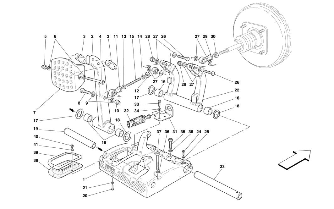 PEDALS - BRAKE PEDAL