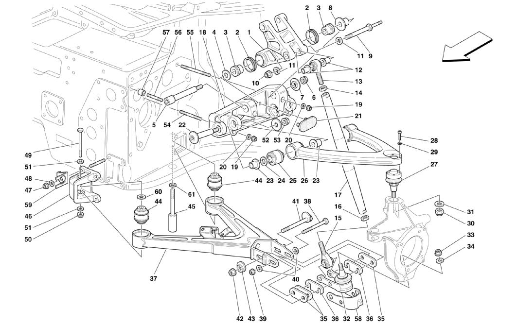 FRONT SUSPENSION - WISHBONES