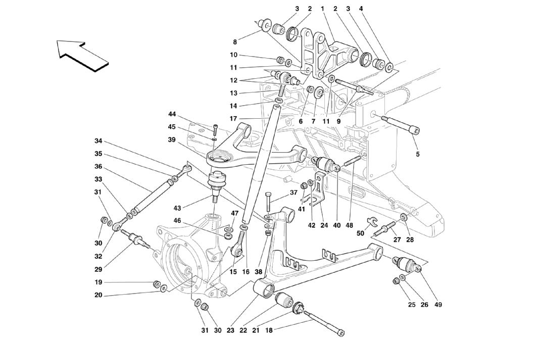 REAR SUSPENSION - WISHBONES
