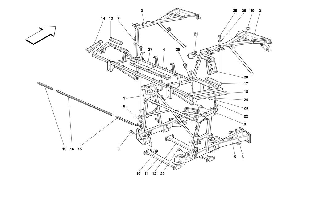 FRAME - REAR PART ELEMENTS