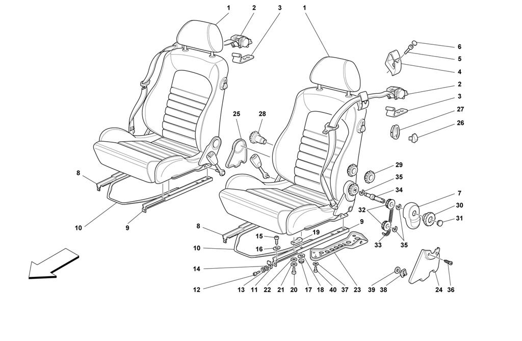 SEATS AND SAFETY BELTS -COMFORT-NOT FOR SPIDER-