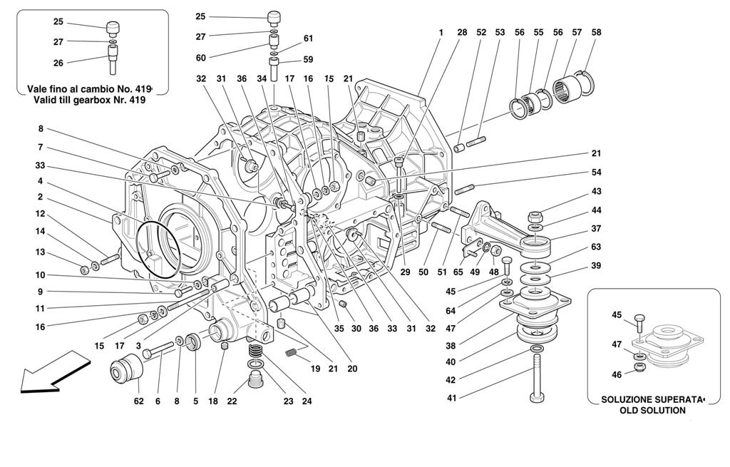 GEARBOX - DIFFERENTIAL HOUSING AND INTERMEDIATE CASING