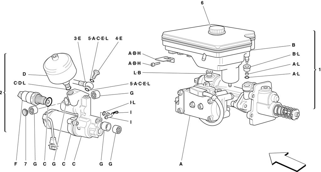 HYDRAULIC SYSTEM FOR ABS
