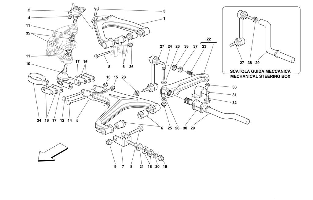 FRONT SUSPENSION - WISHBONES