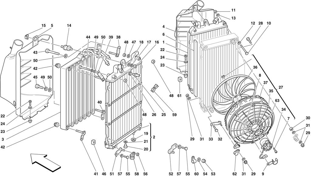 COOLING SYSTEM RADIATORS