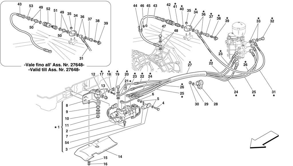 F1 CLUTCH HYDRAULIC CONTROL -VALID FOR 355 F1 CARS-