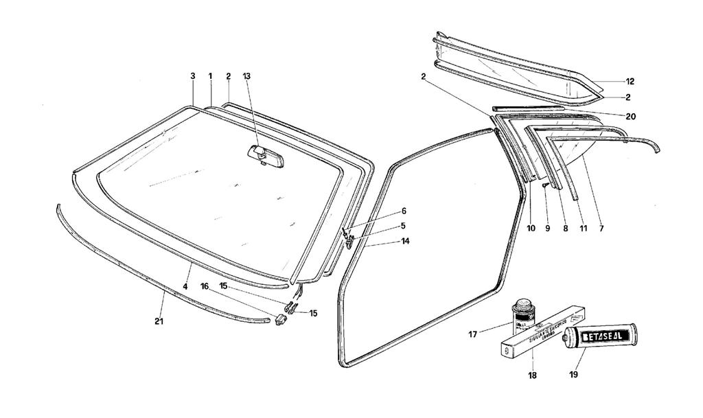 SLIDING GLASSES AND PACKINGS