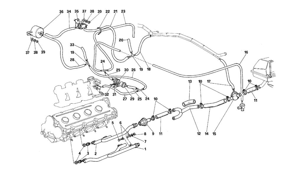 AIR INJECTION DEVICE -VALID FOR CARS WITH CATALYST - NOT FOR USA--