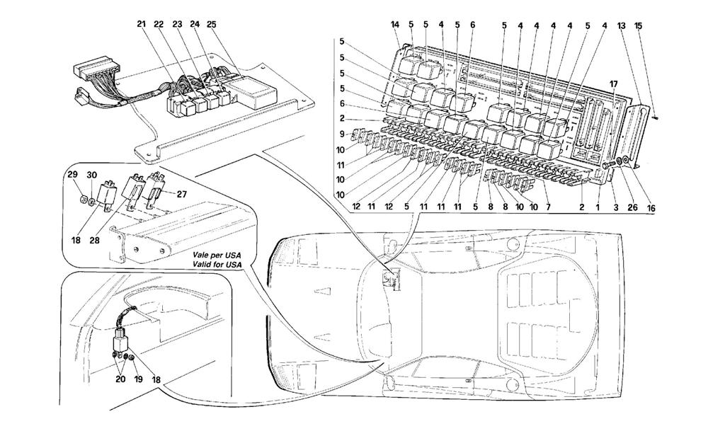 ELECTRICAL BOARD - FUSES - RELAYS