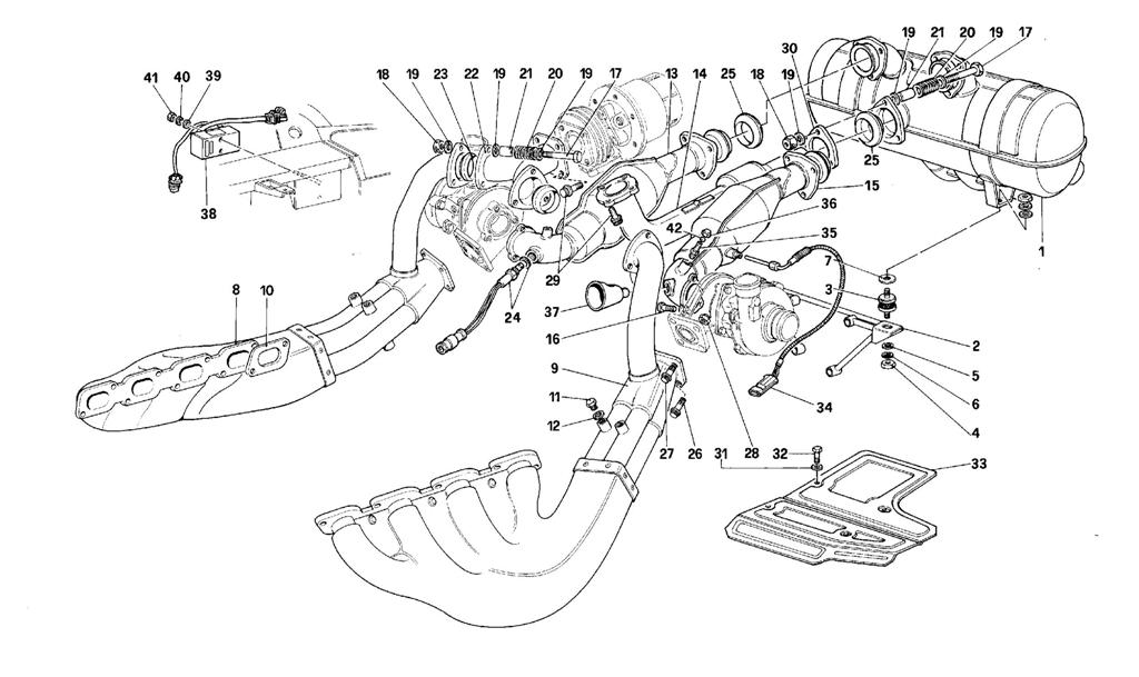 EXHAUST SYSTEM -VALID FOR CARS WITH CATALYST-