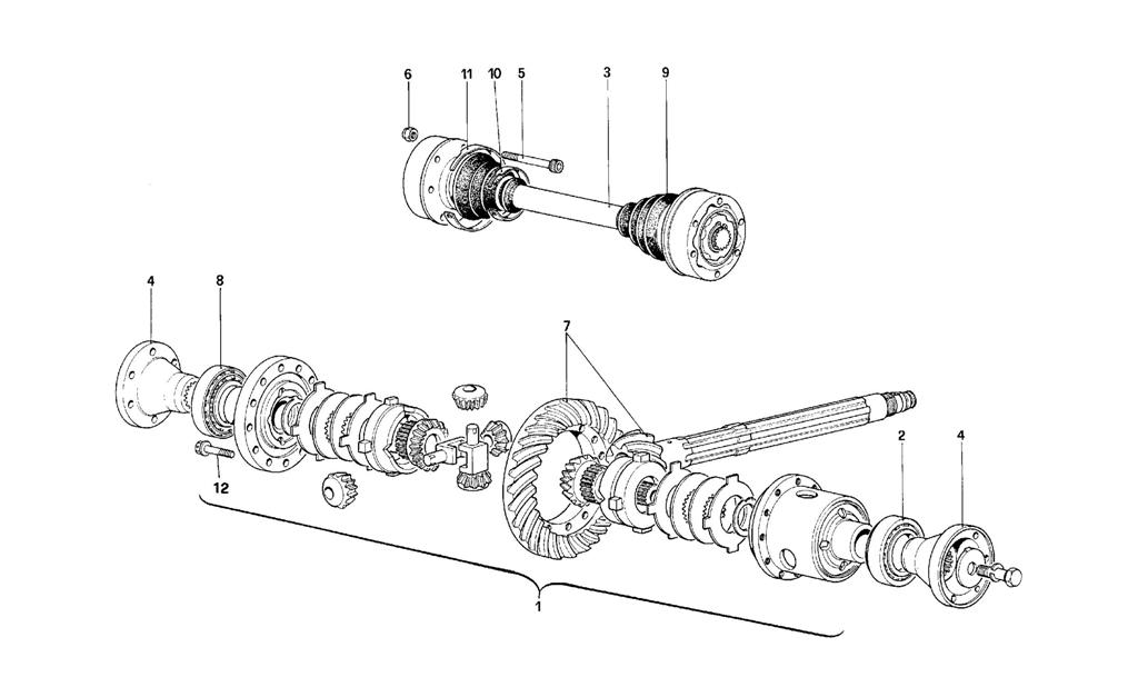 DIFFERENTIAL AND AXLE SHAFTS