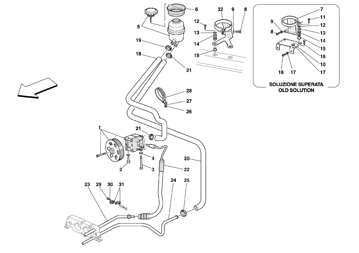  HYDRAULIC STEERING PUMP AND TANK