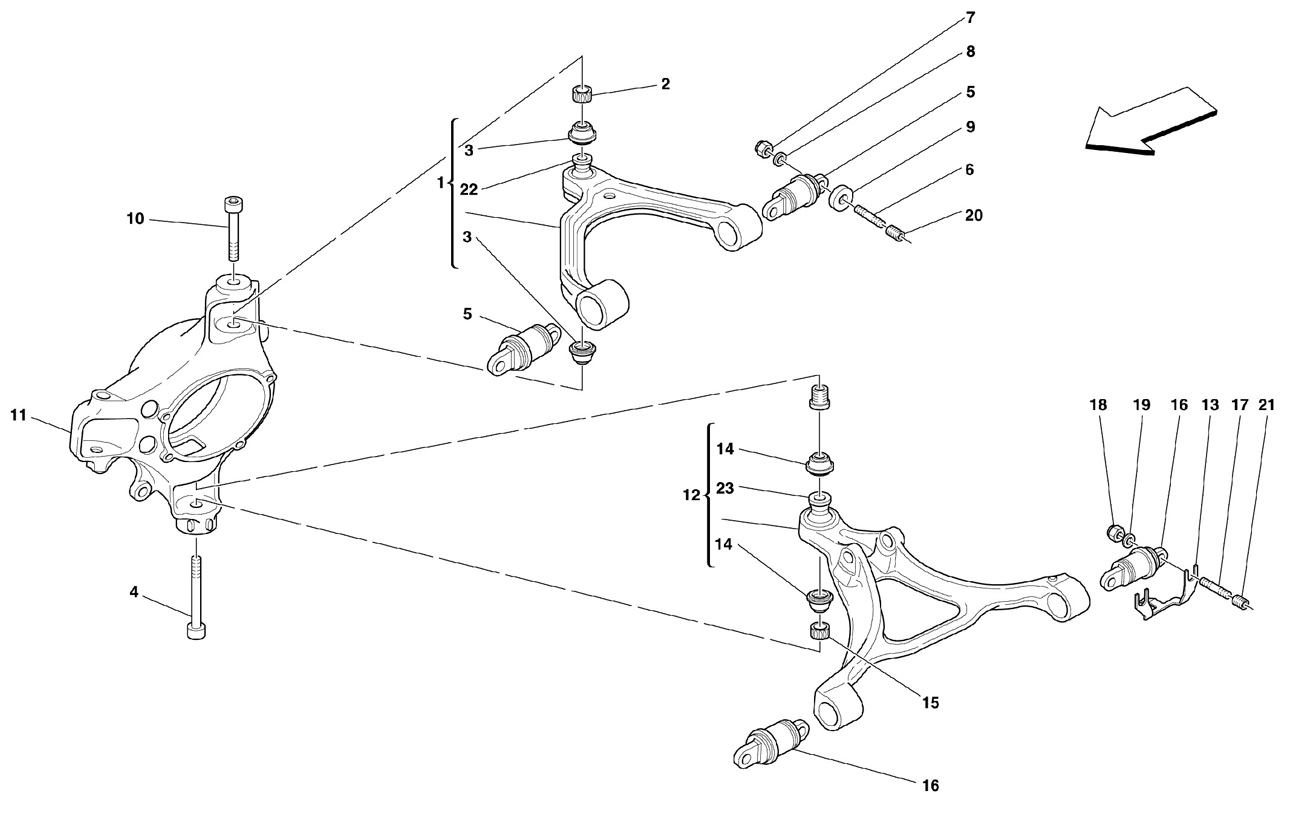  FRONT SUSPENSION - WISHBONES