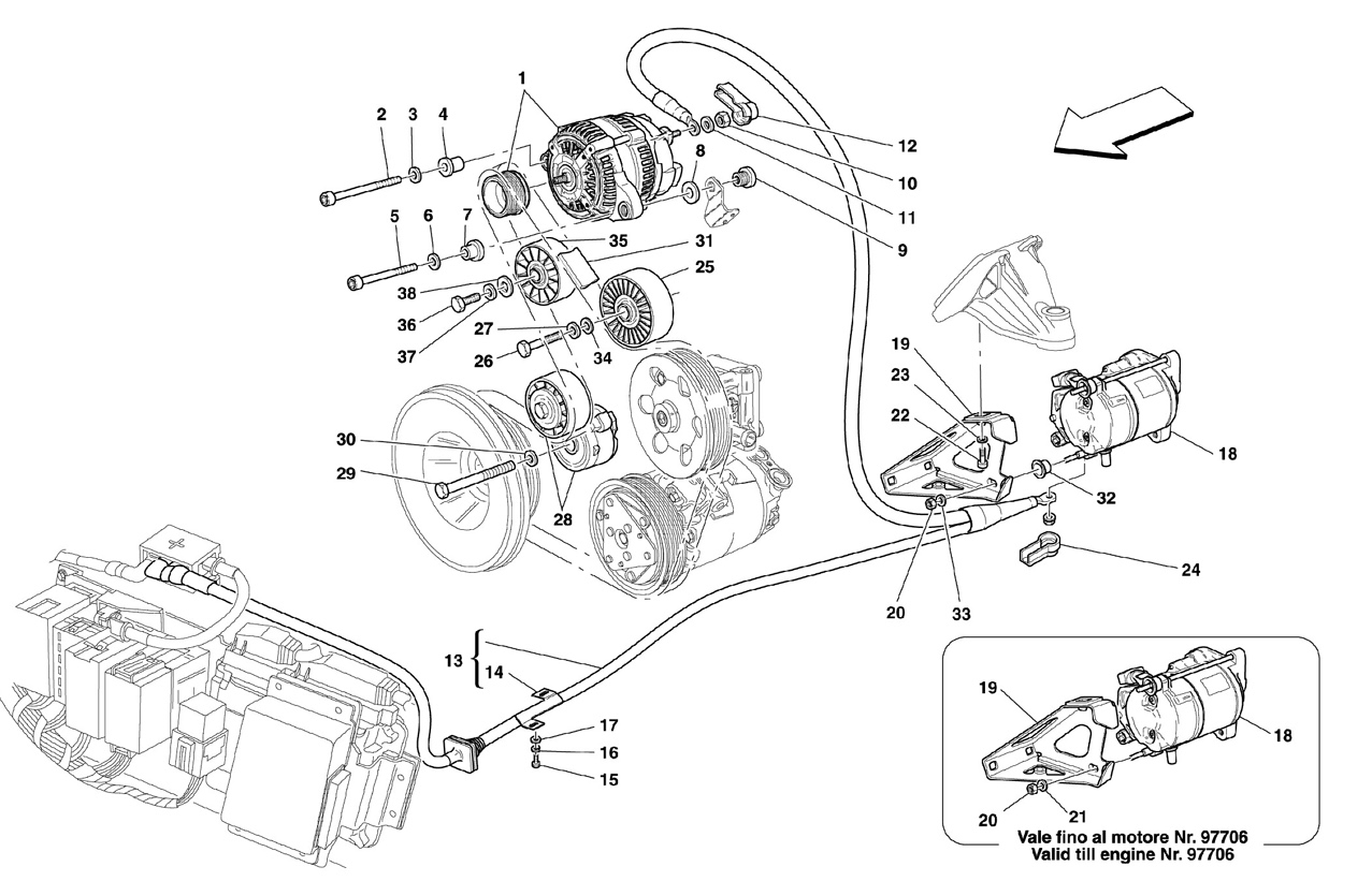  CURRENT GENERATOR - STARTING MOTOR