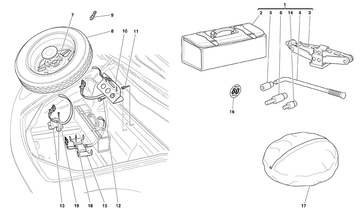  SPARE WHEEL AND EQUIPMENT -Optional-