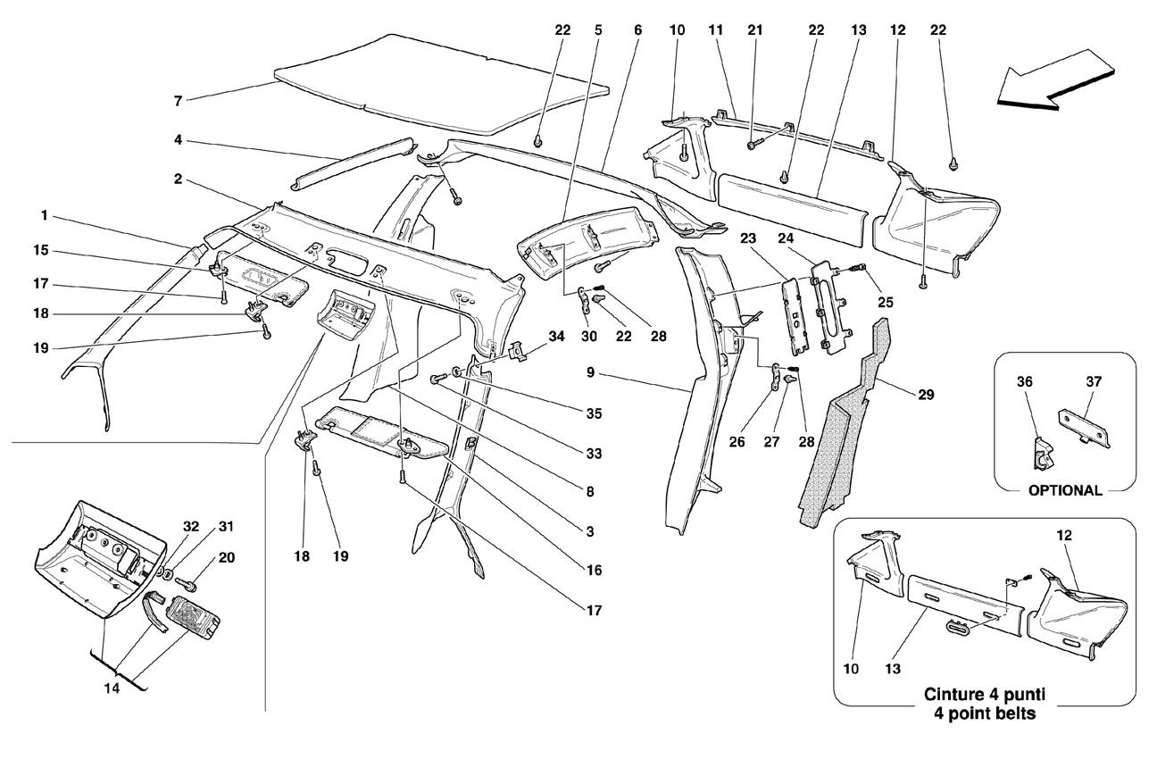  ROOF PANEL UPHOLSTERY AND ACCESORIES