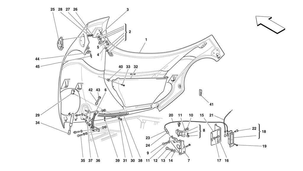 FRONT HOOD AND OPENING CONTROL