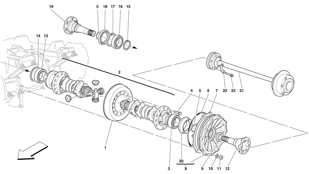 DIFFERENTIAL AND AXLE SHAFT