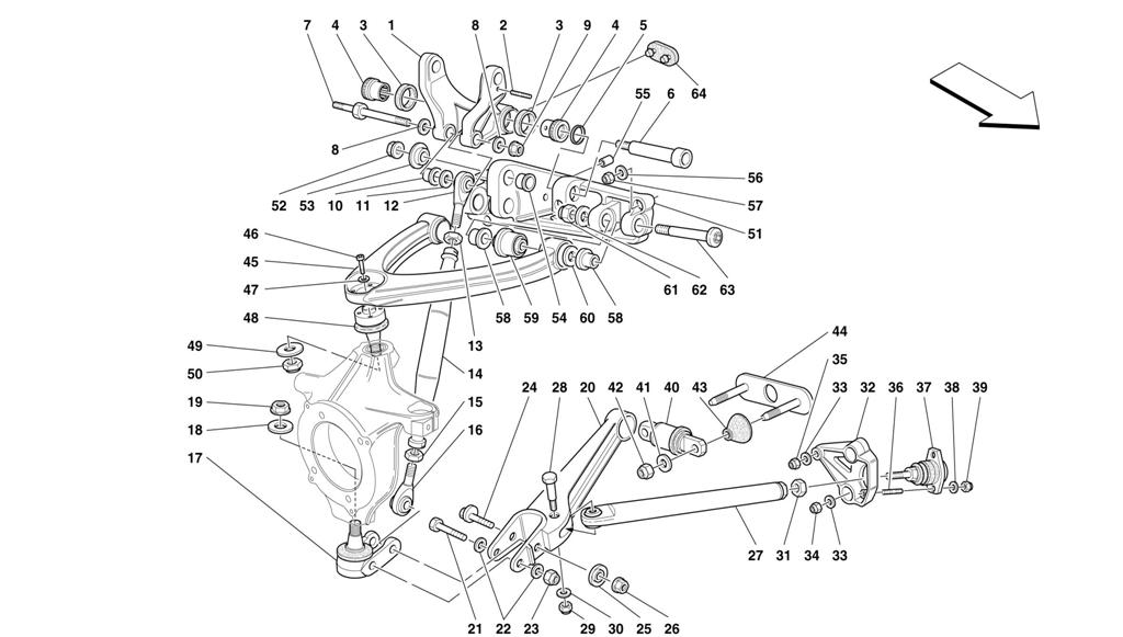 FRONT SUSPENSION - WISHBONES
