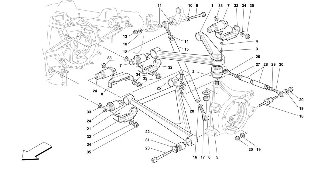 REAR SUSPENSION - WISHBONES