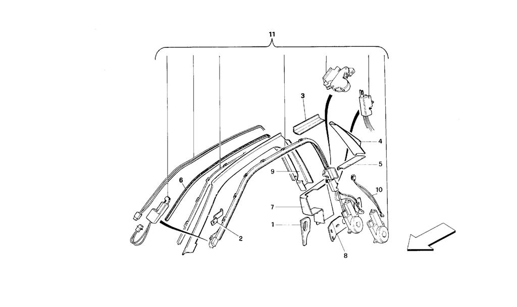 PASSIVE SAFETY BELTS SYSTEM -VALID FOR USA