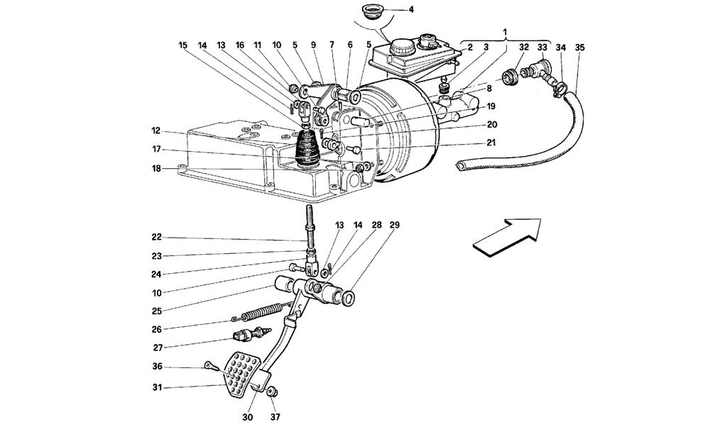 BRAKE HYDRAULIC SYSTEM -VALID FOR RHD