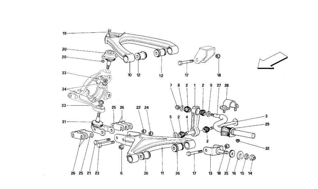 FRONT SUSPENSION - WISHBONES