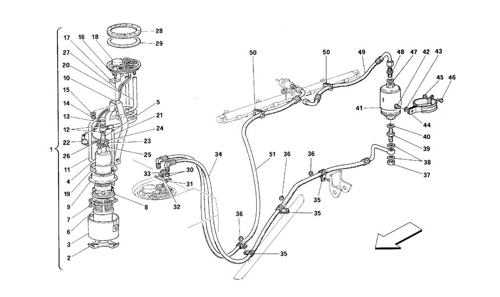 FUEL PUMP AND PIPES