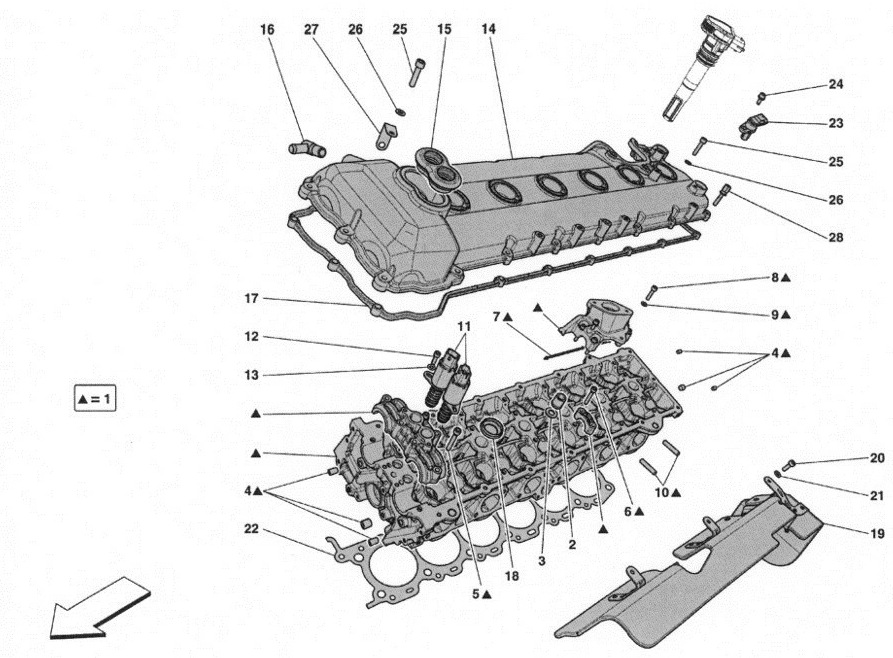 LH CYLINDER HEAD