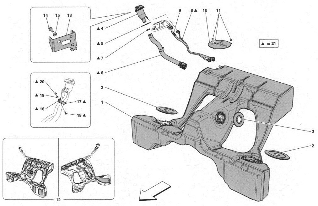 FUEL TANKS AND FILLER NECK