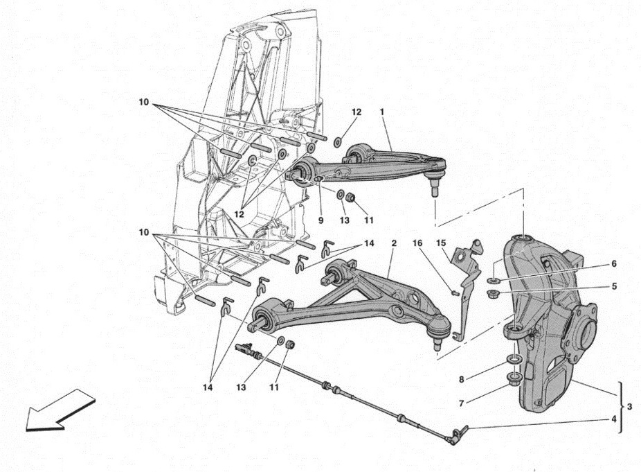FRONT SUSPENSION - ARMS