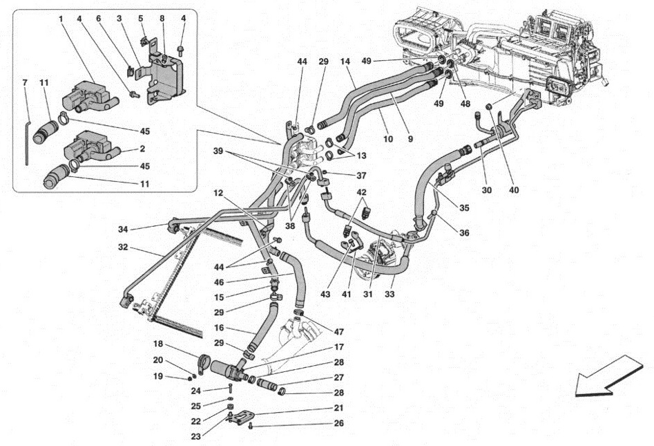 AC SYSTEM - WATER AND FREON