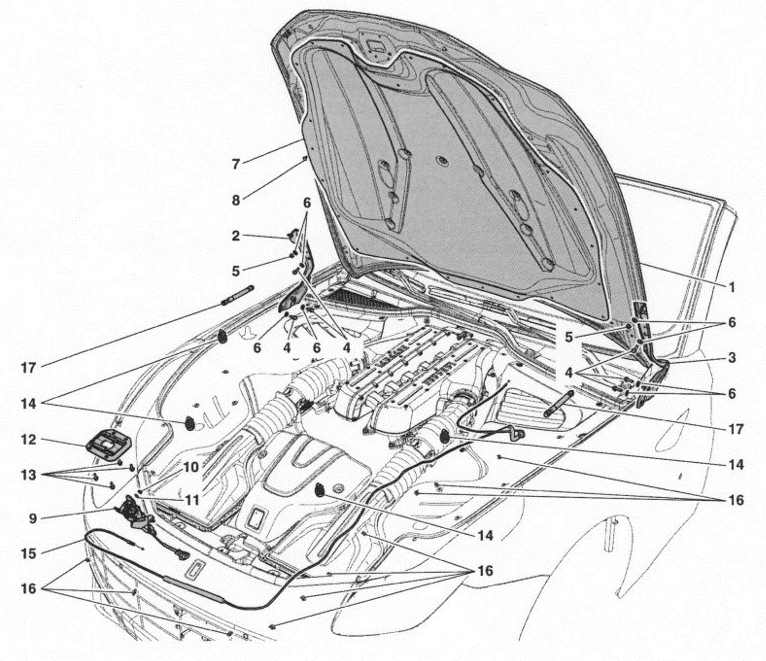 FRONT LID AND OPENING MECHANISM