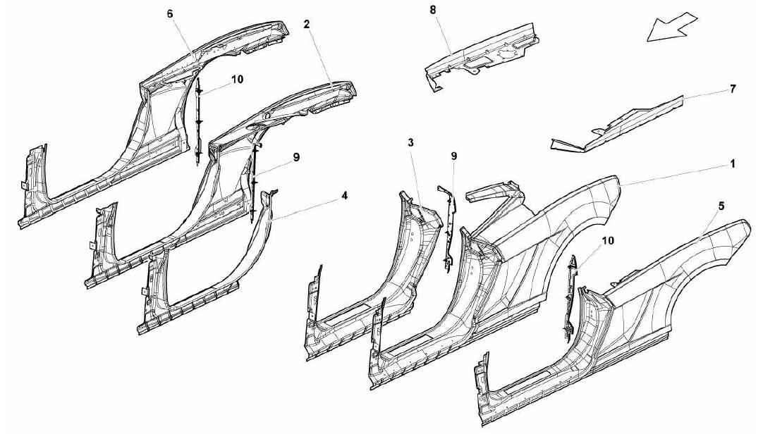 LATERAL FRAME ATTACHMENTS