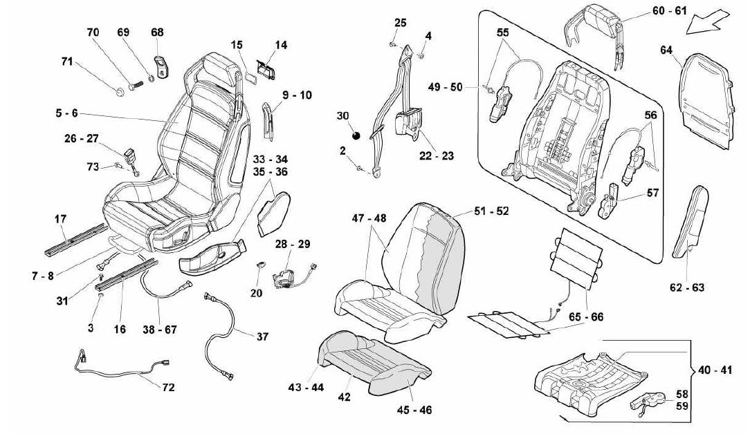 SEATS AND SAFETY BELTS